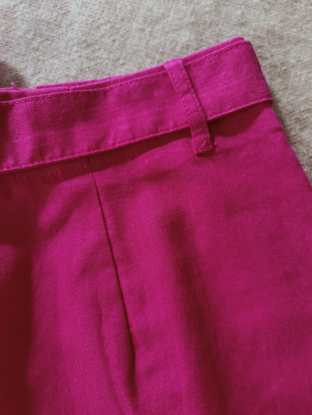 J.Crew Factory Linen-cotton blend utility skirt In Pink, Size 8 - Picture 7 of 8